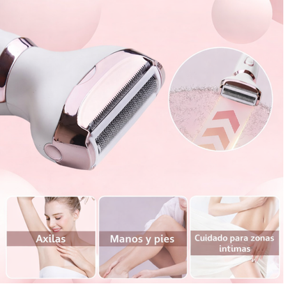 Depiladora y Afeitadora Femenina 4 en 1 Recargable USB