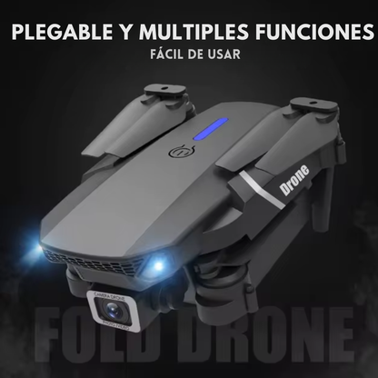 Dron E88 Pro con Cámara 4K , GPS , Wifi FPV, Plegable, Giro 360° y Altitud Hold.