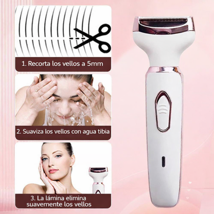 Depiladora y Afeitadora Femenina 4 en 1 Recargable USB