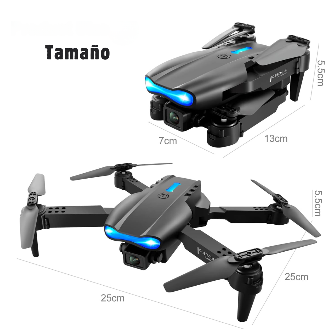 Dron K3 & E99 PRO con Doble Cámara 4K, WiFi FPV, Control por Gestos, Evitación de Obstáculos y Diseño Plegable