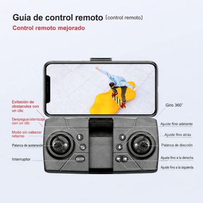 Dron K3 & E99 PRO con Doble Cámara 4K, WiFi FPV, Control por Gestos, Evitación de Obstáculos y Diseño Plegable